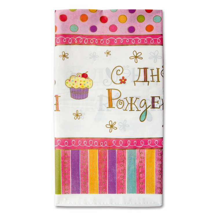 Скатерть п/э Сладкий Праздник 1,4х2,6м