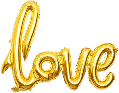 Надпись из шаров "Love", Золото